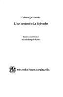 Copertina di Li sei contenti ; e, La Sofonisba