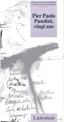 Copertina di Pier Paolo Pasolini, vingt ans
