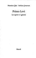 Copertina di Primo Levi