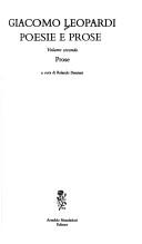Copertina di Poesie e prose
