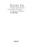 Copertina di Dario Fo, dialogo provocatorio sul comico, il tragico, la follia e la ragione con Luigi Allegri