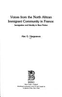 Copertina di Voices from the North African immigrant community in France