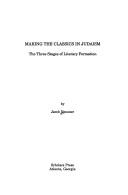 Copertina di Making the classics in Judaism