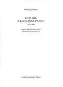 Copertina di Lettere a Giovanni Papini, 1915-1948