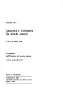Copertina di Geografia e storiografia nel mondo classico