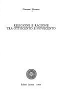 Copertina di Religione e ragione tra Ottocento e Novecento