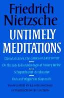 Copertina di Untimely Meditations