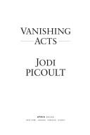 Copertina di Vanishing Acts