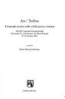 Copertina di Ars/techne