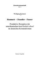Copertina di Hammett-Chandler-Fauser