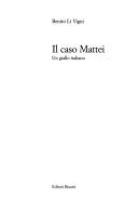 Copertina di Il caso Mattei