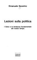 Copertina di Lezioni sulla politica