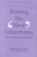 Copertina di Reading the "new" literatures in a postcolonial era