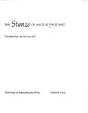 Copertina di Stanze cominciate per la giostra del Magnifico Giuliano de Medici