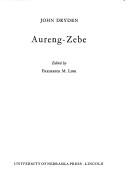Copertina di Aureng-Zebe