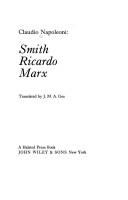 Copertina di Smith, Ricardo, Marx