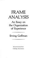 Copertina di Frame analysis