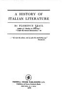 Copertina di A history of Italian literature