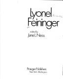 Copertina di Lyonel Feininger