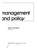 Copertina di Financial management and policy