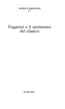 Copertina di Ungaretti e il sentimento del classico