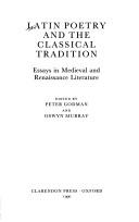 Copertina di Latin poetry and the classical tradition
