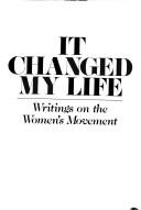 Copertina di It changed my life
