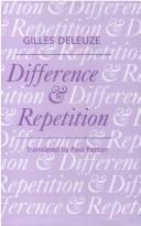 Copertina di Différence et répétition