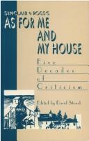 Copertina di Sinclair Ross's "As for Me and My House"