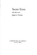 Copertina di Secret lives, and other stories