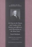 Copertina di An Essay on the Nature and Conduct of the Passions and Affections, With Illustrations on the Moral Sense