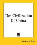Copertina di The Civilization of China