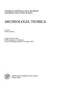 Copertina di Archeologia teorica