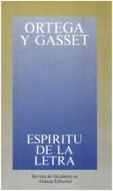 Copertina di Espíritu de la letra