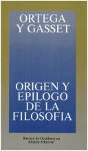 Copertina di Origen y epílogo de la filosofía y otros ensayos de filosofía