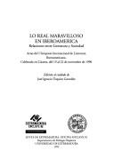 Copertina di Lo real maravilloso en Iberoamérica