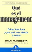 Copertina di What management is