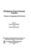 Copertina di Philippine post-colonial studies