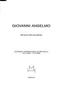 Copertina di Giovanni Anselmo