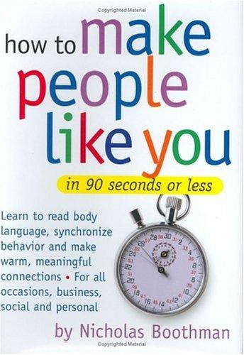 Copertina di How to make people like you in 90 seconds or less