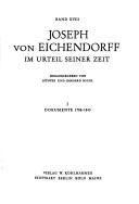 Copertina di Sämtliche Werke des Freiherrn Joseph von Eichendorff