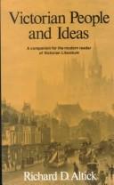 Copertina di Victorian people and ideas