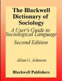 Copertina di The Blackwell dictionary of sociology