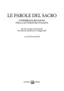Copertina di Le parole del sacro