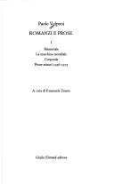 Copertina di Romanzi e prose