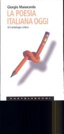 Copertina di La poesia italiana oggi
