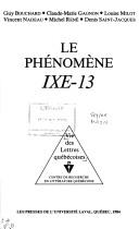 Copertina di Le Phénomène IXE-13