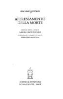 Copertina di Appressamento della morte