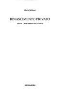 Copertina di Rinascimento privato