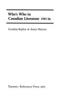 Copertina di Who's who in Canadian literature